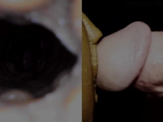 Whore Hole + Cum Pole = Cum Hole: Fleshlight internal camera.