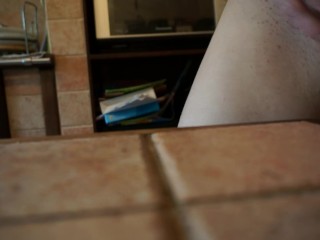 wife humping table corner