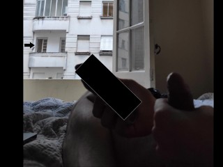 Window flash dick naked to the neighbors 2