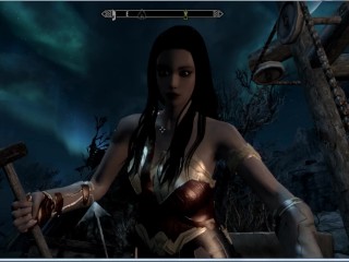 Wonder Woman in Skarim porno. Hot sex | Porno Game 3d